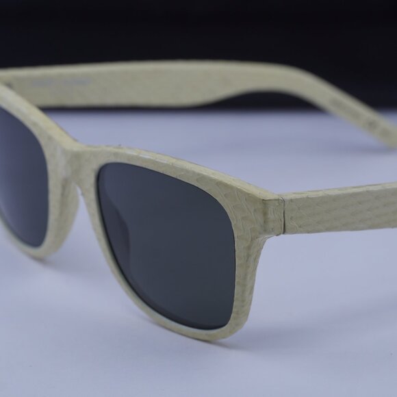 Saint Laurent SL51 037 Square Sunglasses - Ivory/Grey - Picture 6 of 10